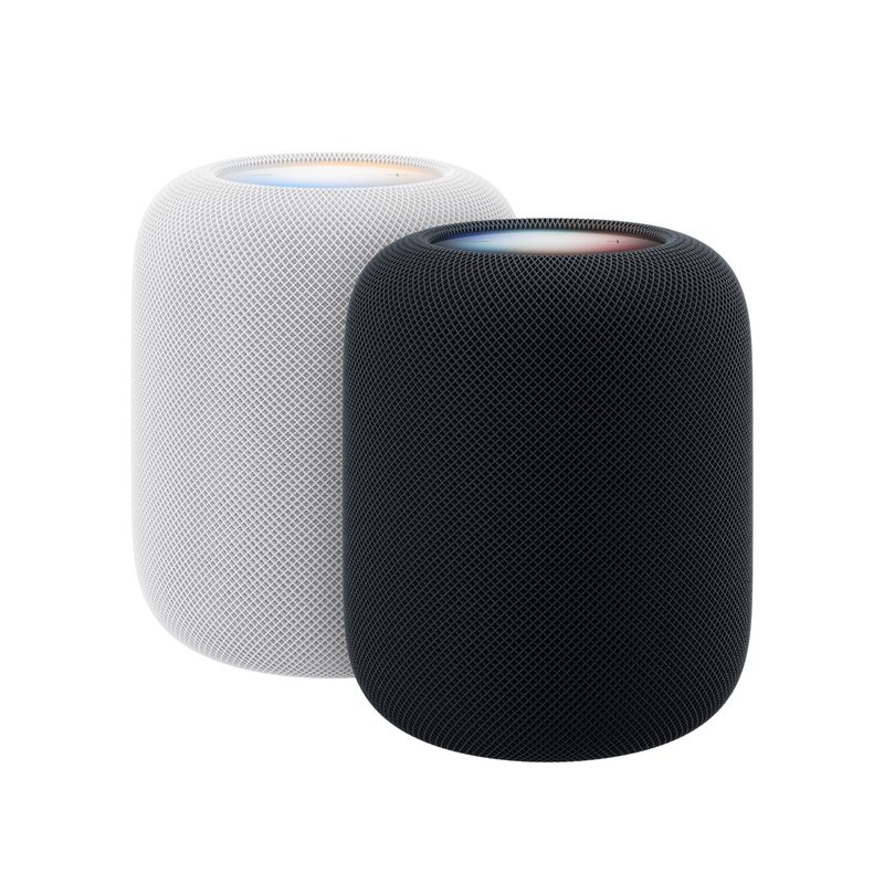 HomePod（第2世代）のホワイトとミッドナイト