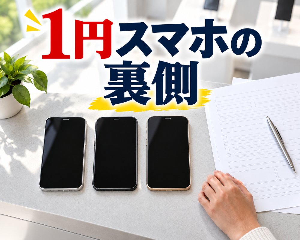 1円スマホのからくり｜仕組みと落とし穴、返却か売るか
