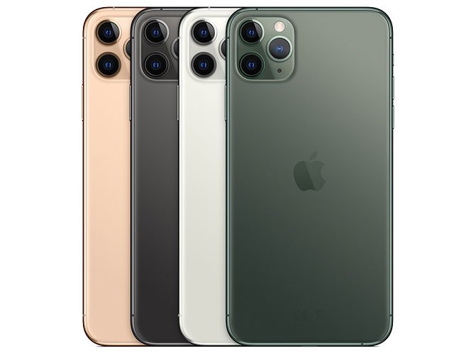 iPhone 11 Pro Maxの4色(ゴールド・スペースグレイ・シルバー・ミッドナイトグリーン)